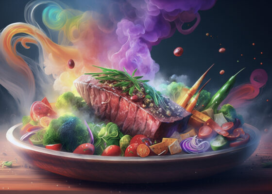 ingredients grilled wood flame